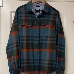 Marmot Men's Plaid Flannel Button Down Shirt size L
